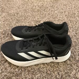 Adidas Black and White Running Shoes